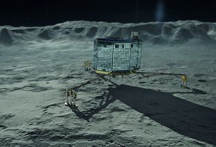 Le robot Philae sur la comète Tchouri.