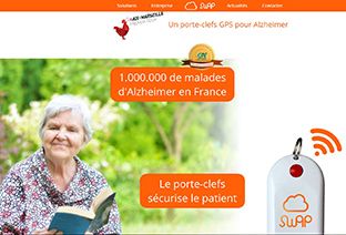 Swap, porte-clé GPS pour les malades d'Alzheimer et leurs aidants.