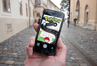 Application mobile Pokémon Go.